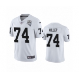 Las Vegas Raiders #74 Kolton Miller White 2020 Inaugural Season Vapor Limited Jersey