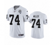 Las Vegas Raiders #74 Kolton Miller White 2020 Inaugural Season Vapor Limited Jersey