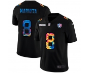 Las Vegas Raiders #8 Marcus Mariota Men's Nike Multi-Color Black 2020 NFL Crucial Catch Vapor Untouchable Limited Jersey