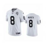 Las Vegas Raiders #8 Marcus Mariota White 2020 Inaugural Season Vapor Limited Jersey