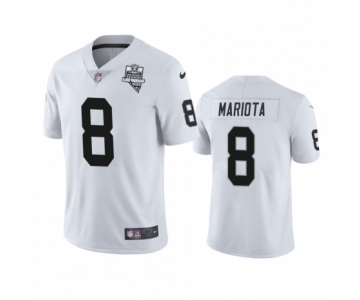 Las Vegas Raiders #8 Marcus Mariota White 2020 Inaugural Season Vapor Limited Jersey