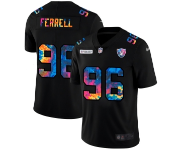 Las Vegas Raiders #96 Clelin Ferrell Men's Nike Multi-Color Black 2020 NFL Crucial Catch Vapor Untouchable Limited Jersey