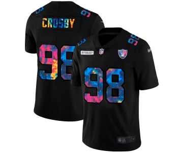 Las Vegas Raiders #98 Maxx Crosby Men's Nike Multi-Color Black 2020 NFL Crucial Catch Vapor Untouchable Limited Jersey