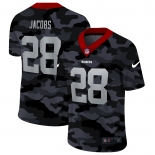 Men New Nike Oakland Raiders #28 Jacobs 2020 Nike 2ndCamo Salute to Service Limited