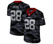 Men New Nike Oakland Raiders #28 Jacobs 2020 Nike 2ndCamo Salute to Service Limited