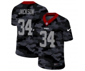 Men New Nike Oakland Raiders #34 Jackson 2020 Nike 2ndCamo Salute to Service Limited