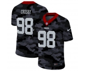 Men New Nike Oakland Raiders #98 Crosby 2020 Nike 2ndCamo Salute to Service Limited