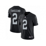 Men Nike Oakland Raiders #2 Giorgio Tavecchio Black Team Color Vapor Untouchable Limited Player NFL Jersey