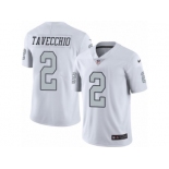 Men Nike Oakland Raiders #2 Giorgio Tavecchio Limited White Rush Vapor Untouchable NFL Jersey