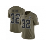 Men Nike Oakland Raiders #32 Marcus Allen Limited Olive 2017 Salute to Service NFL Jersey