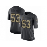 Men Nike Oakland Raiders #53 NaVorro Bowman Limited Black 2016 Salute to Service NFL Jersey