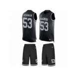 Men Nike Oakland Raiders #53 NaVorro Bowman Limited Black Tank Top Suit NFL Jersey