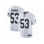 Men Nike Oakland Raiders #53 NaVorro Bowman White Vapor Untouchable Limited Player NFL Jersey