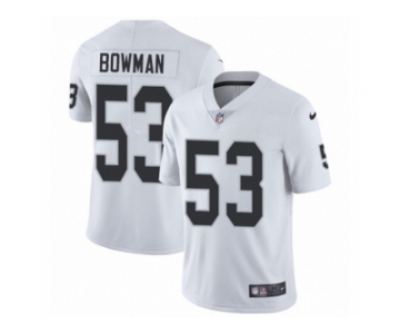 Men Nike Oakland Raiders #53 NaVorro Bowman White Vapor Untouchable Limited Player NFL Jersey