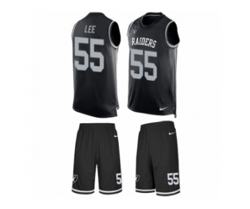 Men Nike Oakland Raiders #55 Marquel Lee Limited Black Tank Top Suit NFL Jersey