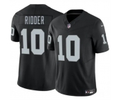 Men's Las Vegas Raiders #10 Desmond Ridder Black 2024 F.U.S.E. Vapor Stitched Football Jersey