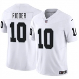 Men's Las Vegas Raiders #10 Desmond Ridder White 2024 F.U.S.E. Vapor Stitched Football Jersey