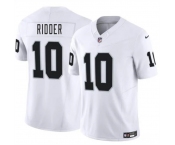 Men's Las Vegas Raiders #10 Desmond Ridder White 2024 F.U.S.E. Vapor Stitched Football Jersey