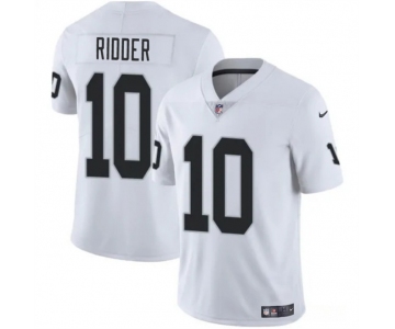 Men's Las Vegas Raiders #10 Desmond Ridder White 2024 Vapor Stitched Football Jersey