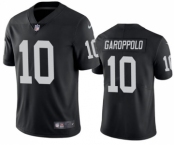 Men's Las Vegas Raiders #10 Jimmy Garoppolo Black Vapor Untouchable Stitched Football Jersey