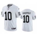 Men's Las Vegas Raiders #10 Jimmy Garoppolo White Vapor Untouchable Stitched Football Jersey