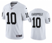 Men's Las Vegas Raiders #10 Jimmy Garoppolo White Vapor Untouchable Stitched Football Jersey