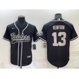 Men's Las Vegas Raiders #13 Hunter Renfrow Black Stitched MLB Cool Base Nike Baseball Jersey