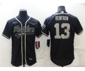 Men's Las Vegas Raiders #13 Hunter Renfrow Black Stitched MLB Flex Base Nike Baseball Jersey