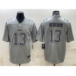 Men's Las Vegas Raiders #13 Hunter Renfrow Grey Atmosphere Fashion Stitched Jersey