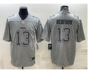 Men's Las Vegas Raiders #13 Hunter Renfrow Grey Atmosphere Fashion Stitched Jersey