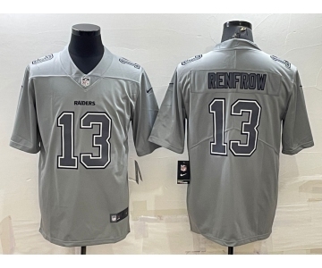 Men's Las Vegas Raiders #13 Hunter Renfrow Grey Atmosphere Fashion Stitched Jersey