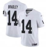 Men's Las Vegas Raiders #14 Carter Bradley White 2024 Vapor Football Stitched Jersey