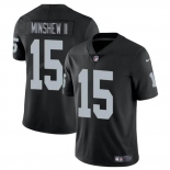 Men's Las Vegas Raiders #15 Gardner Minshew II Black Vapor Football Stitched Jersey