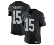 Men's Las Vegas Raiders #15 Gardner Minshew II Black Vapor Football Stitched Jersey