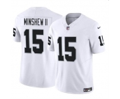 Men's Las Vegas Raiders #15 Gardner Minshew II White 2024 F.U.S.E. Football Stitched Jersey