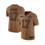 Men's Las Vegas Raiders #17 Davante Adams 2023 Brown Salute To Service Limited Football Stitched Jersey