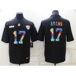 Men's Las Vegas Raiders #17 Davante Adams Black Crucial Catch Limited Stitched Jersey