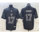 Men's Las Vegas Raiders #17 Davante Adams Black Reflective Limited Stitched Football Jersey