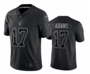 Men's Las Vegas Raiders #17 Davante Adams Black Reflective Limited Stitched Football Jersey