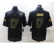 Men's Las Vegas Raiders #17 Davante Adams Black Salute To Service Limited Stitched Jersey