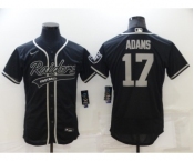 Men's Las Vegas Raiders #17 Davante Adams Black Stitched MLB Flex Base Nike Baseball Jersey