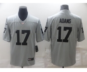 Men's Las Vegas Raiders #17 Davante Adams Grey Limited Stitched Jersey