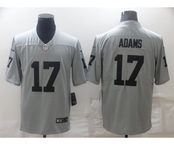 Men's Las Vegas Raiders #17 Davante Adams Grey Limited Stitched Jersey