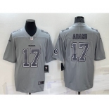 Men's Las Vegas Raiders #17 Davante Adams LOGO Grey Atmosphere Fashion 2022 Vapor Untouchable Stitched Limited Jersey