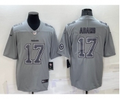 Men's Las Vegas Raiders #17 Davante Adams LOGO Grey Atmosphere Fashion 2022 Vapor Untouchable Stitched Limited Jersey