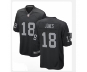 Men's Las Vegas Raiders #18 Jones Black 2024 Draft F.U.S.E. Vapor Football Stitched Jersey