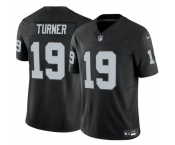 Men's Las Vegas Raiders #19 DJ Turner Black F.U.S.E. Vapor Football Stitched Jersey