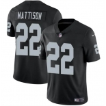 Men's Las Vegas Raiders #22 Alexander Mattison Black 2024 Vapor Football Stitched Jersey