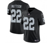 Men's Las Vegas Raiders #22 Alexander Mattison Black 2024 Vapor Football Stitched Jersey