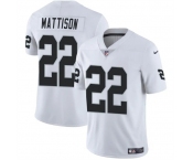 Men's Las Vegas Raiders #22 Alexander Mattison White 2024 Vapor Football Stitched Jersey